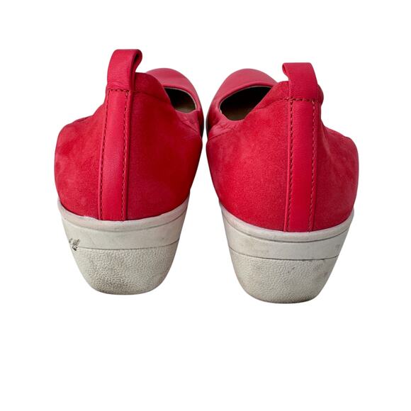 Vionic Jacey Poppy Ballet Flat Wedge Shoes Womens Red Size 8 Rubber Sole Slip On - Picture 7 of 10